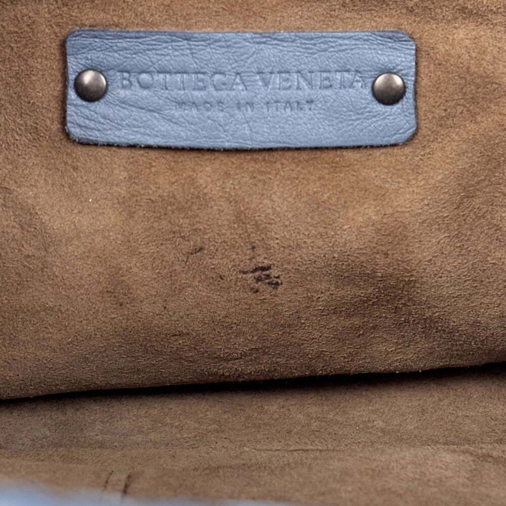BOTTEGA VENETA Blue Leather Intrecciato Bag - Picture 7 of 8